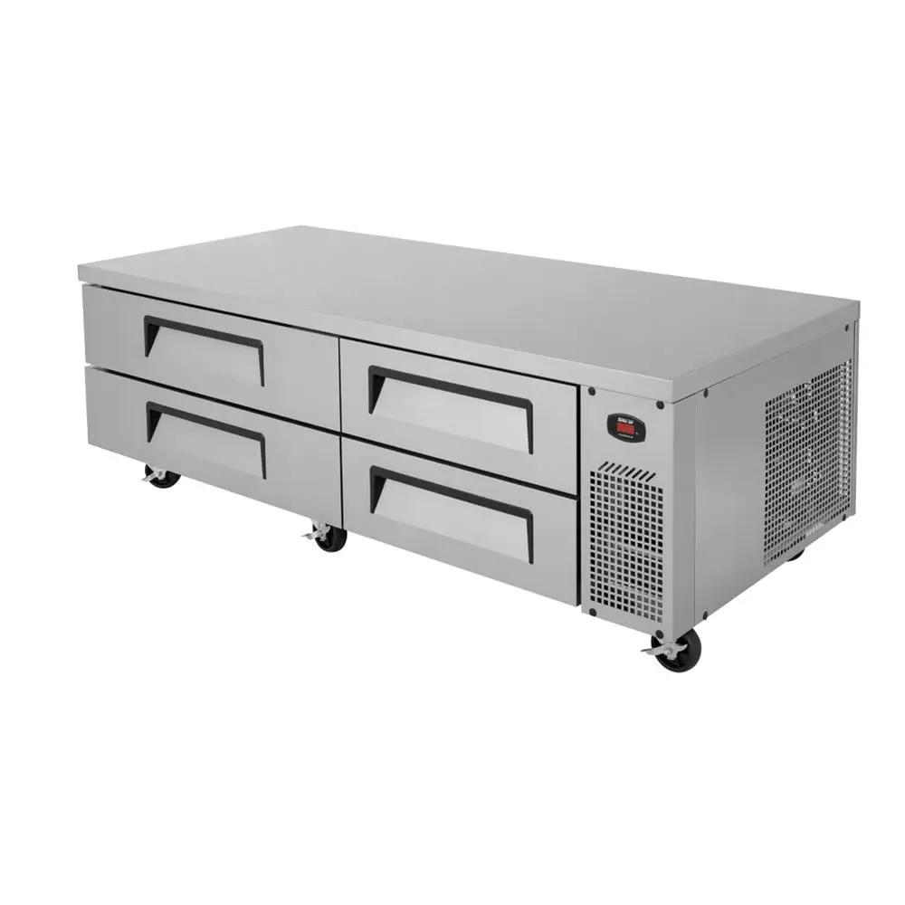 Turbo Air TCBE-72SDR-N 72" Super Deluxe Chef Base with 4 Drawers - 115V
