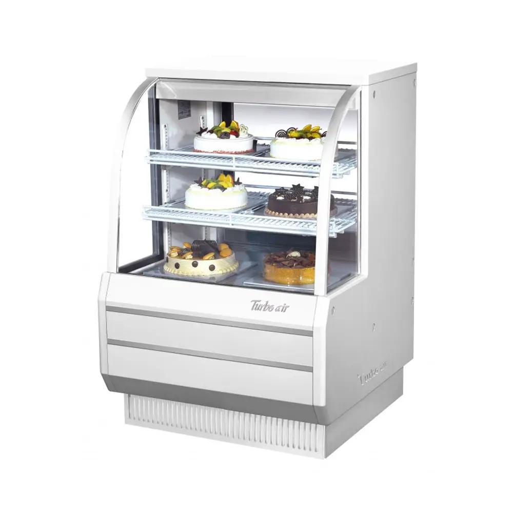 Turbo Air TCGB-36DR-W(B) 36 1/2" Full Service Dry Bakery Display Case w/ Curved Glass - (3) Levels, 115v by Turbo Air (turbo-air-tcgb-36dr-wb-36-1-2-full-service-dry-bakery-display-case-w-curved-glass-3-levels-115v)