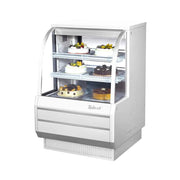 Turbo Air TCGB-36DR-W(B) 36 1/2" Full Service Dry Bakery Display Case w/ Curved Glass - (3) Levels, 115v by Turbo Air (turbo-air-tcgb-36dr-wb-36-1-2-full-service-dry-bakery-display-case-w-curved-glass-3-levels-115v)