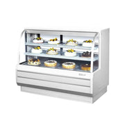 Turbo Air TCGB-60DR-W(B) 60 1/2" Full Service Dry Bakery Display Case w/ Curved Glass - (3) Levels, 115v by Turbo Air (turbo-air-tcgb-60dr-wb-60-1-2-full-service-dry-bakery-display-case-w-curved-glass-3-levels-115v)