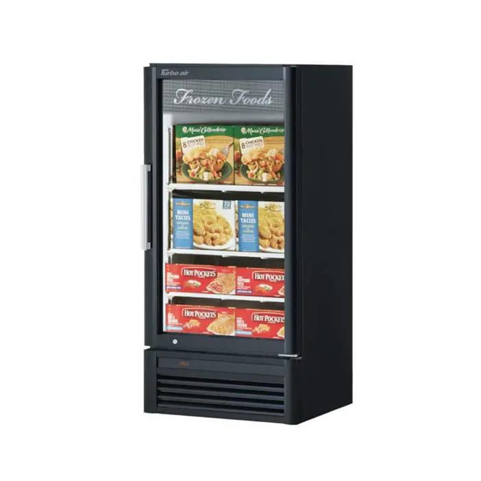 Turbo Air TGF-10SD-N Black 7.92 cu ft Commercial Display Freezer - Bottom Mount