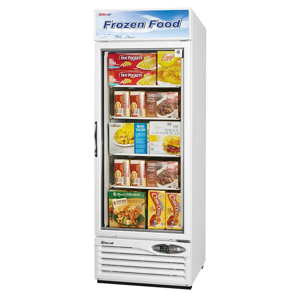 Turbo Air TGF-23F-N 27" One Section Display Freezer w/ Swing Door - Bottom Mount Compressor, White, 115v by Turbo Air (turbo-air-tgf-23f-n-27-one-section-display-freezer-w-swing-door-bottom-mount-compressor-white-115v)