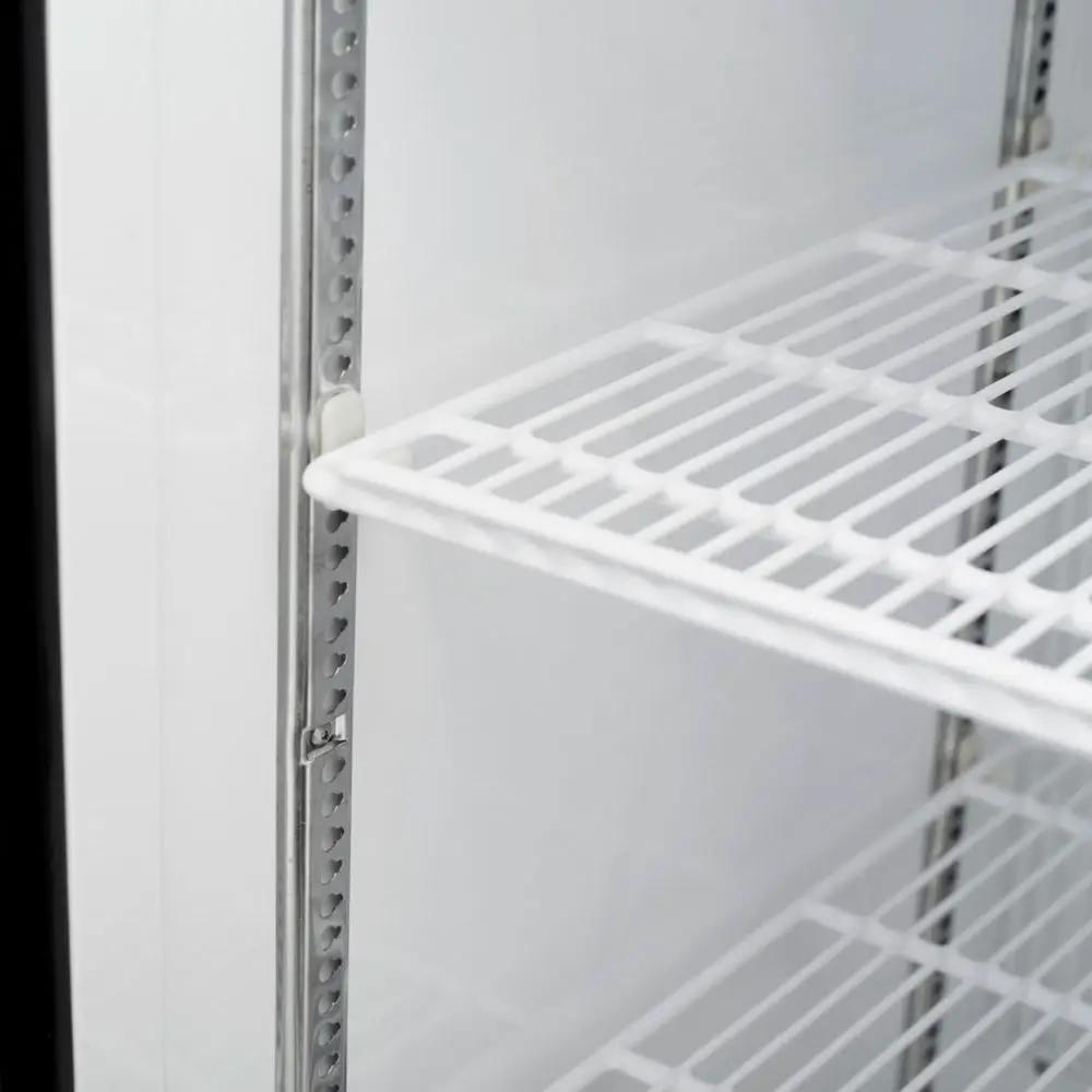 Turbo Air TGF-49FB-N: 54" Black Two-Section Commercial Display Freezer | Bottom Mount, 115V