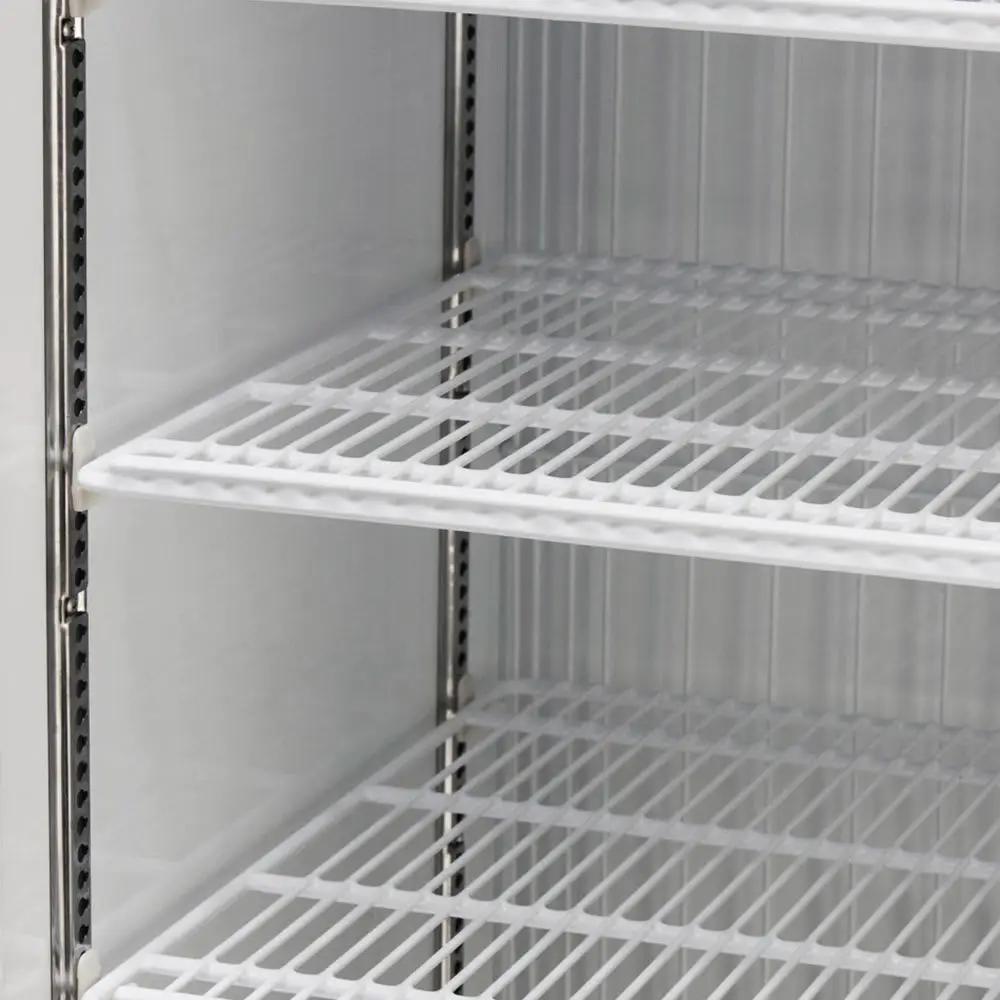 Turbo Air TGF-49FB-N: 54" Black Two-Section Commercial Display Freezer | Bottom Mount, 115V