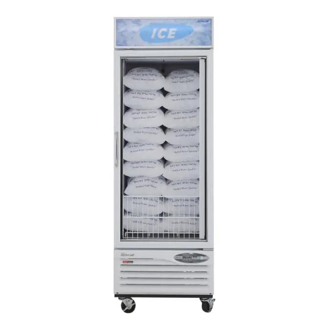 Turbo Air TGIM-23W-N 27" Indoor Glass Door Ice Merchandiser | Bottom Mount Compressor, 115v