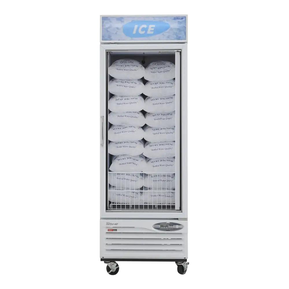 Turbo Air TGIM-23W-N 27" Indoor Glass Door Ice Merchandiser | Bottom Mount Compressor, 115v