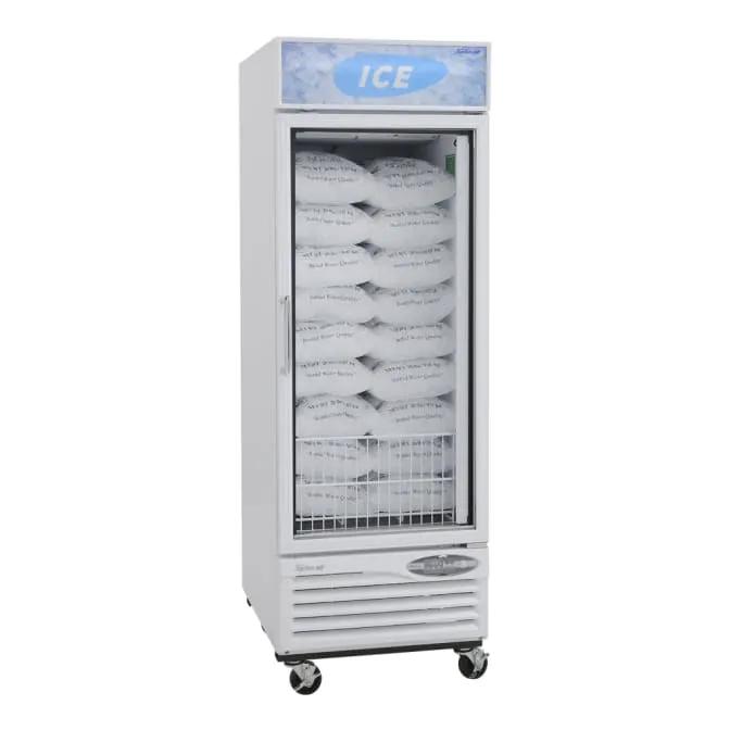 Turbo Air TGIM-23W-N 27" Indoor Glass Door Ice Merchandiser | Bottom Mount Compressor, 115v