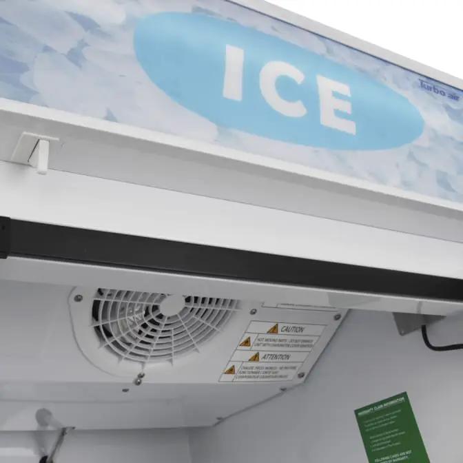 Turbo Air TGIM-23W-N 27" Indoor Glass Door Ice Merchandiser | Bottom Mount Compressor, 115v