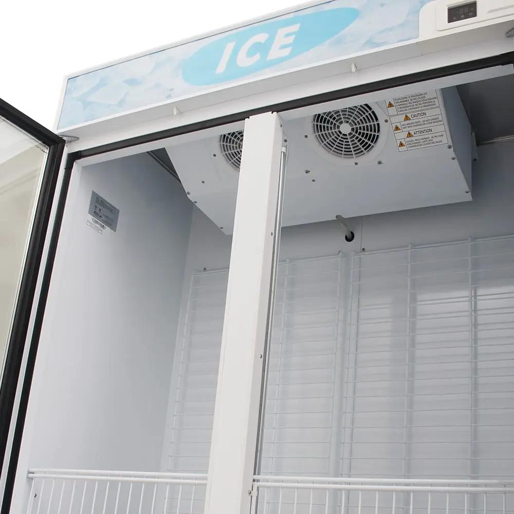 Turbo Air TGIM-49W-N 54" Commercial Ice Merchandiser - Glass Door, Bottom Mount, 115V