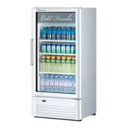 Turbo Air TGM-10SD-N6: 26" Super Deluxe Glass Door Merchandiser - White, Right Hinge, 115v