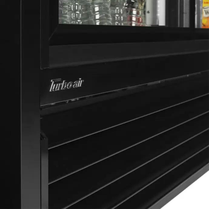 Turbo Air TGM-48R(B)-N 56" TGM Series Two Section Glass Door Merchandiser - (2) Sliding Doors, Black, 115v by Turbo Air (turbo-air-tgm-48rb-n-56-tgm-series-two-section-glass-door-merchandiser-2-sliding-doors-black-115v)