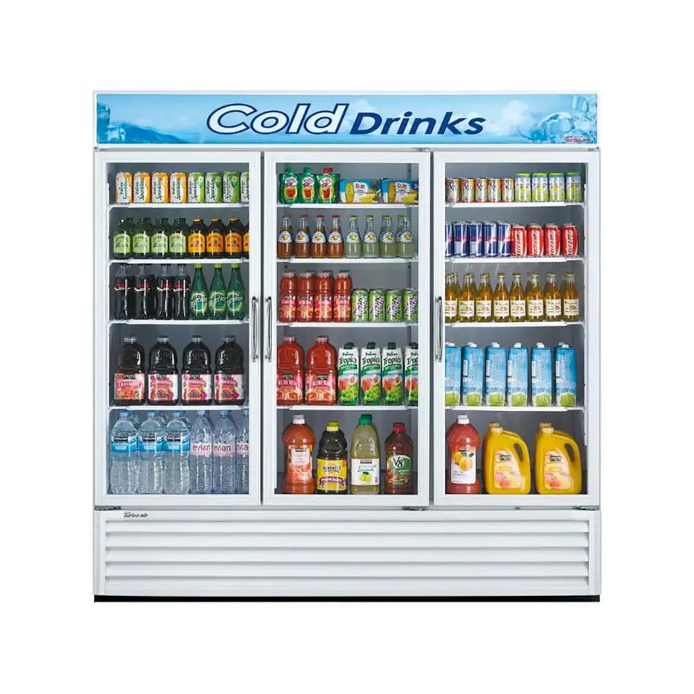 Turbo Air TGM-72RS-N: 78" 3-Door Glass Merchandiser Refrigerator - 67.98 cu. ft.