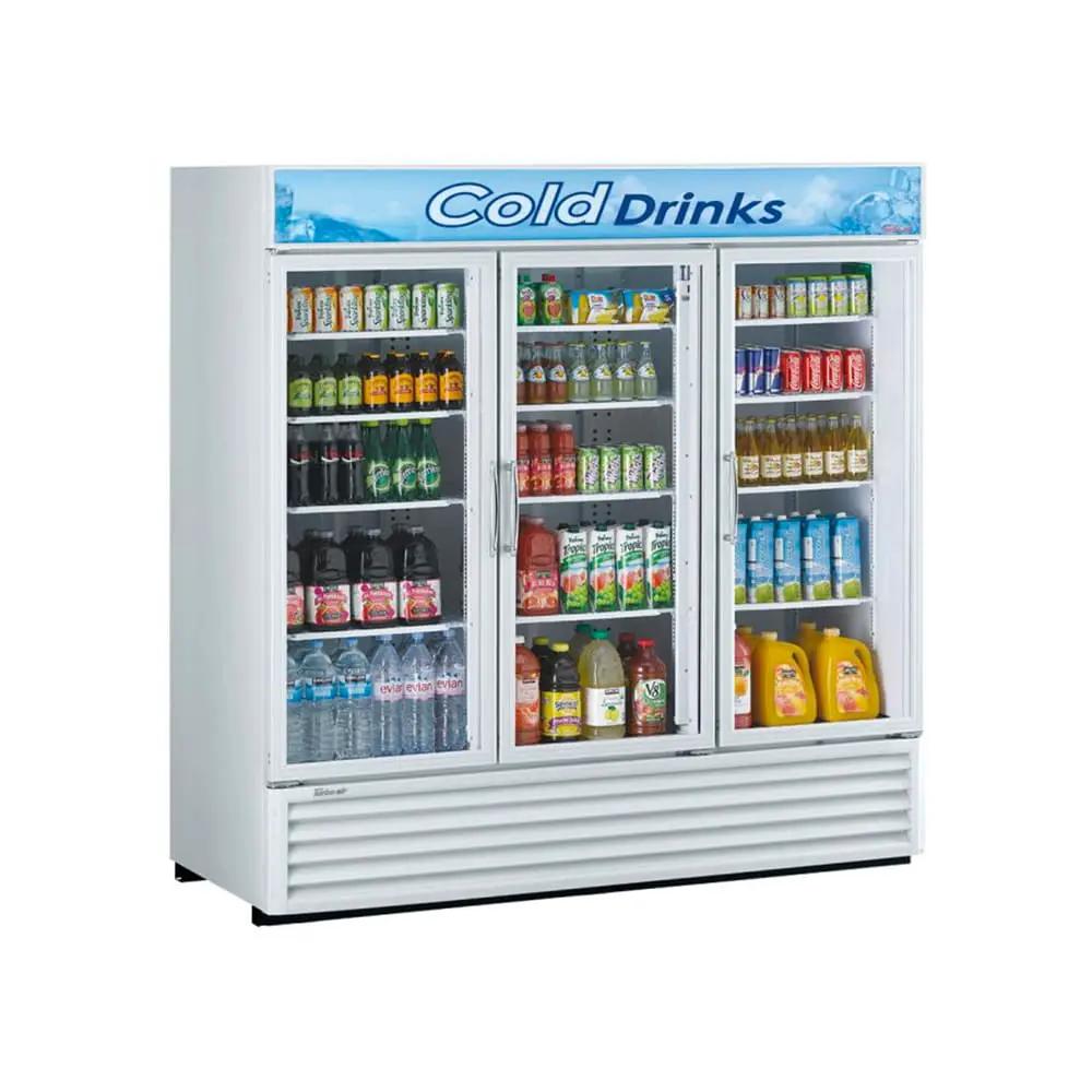 Turbo Air TGM-72RS-N: 78" 3-Door Glass Merchandiser Refrigerator - 67.98 cu. ft.