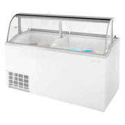 Turbo Air TIDC-70W-N 68" Freestanding Ice Cream Freezer - Display & Store 20 Tubs