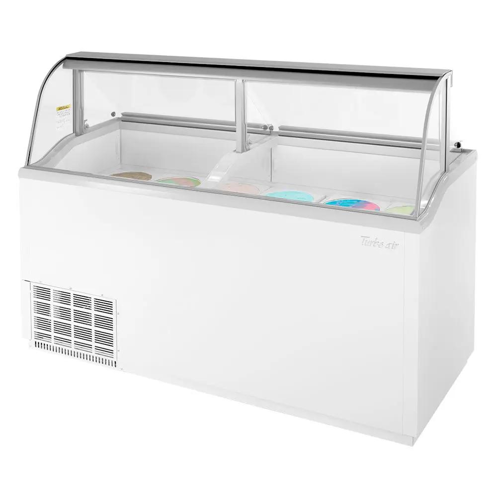 Turbo Air TIDC-70W-N 68" Freestanding Ice Cream Freezer - Display & Store 20 Tubs
