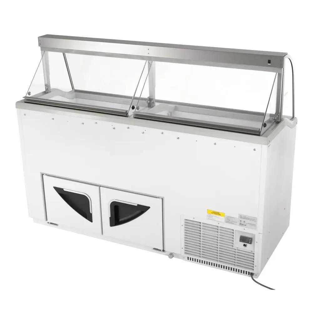 Turbo Air TIDC-70W-N 68" Freestanding Ice Cream Freezer - Display & Store 20 Tubs
