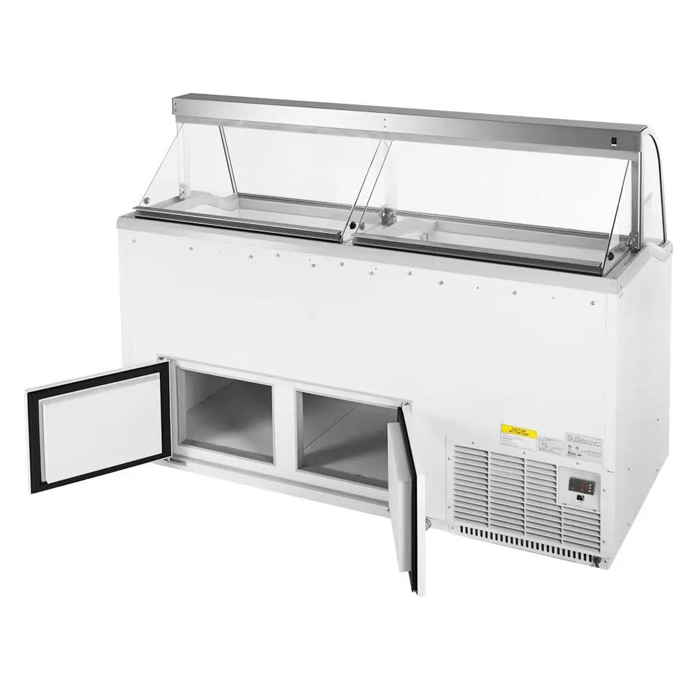 Turbo Air TIDC-70W-N 68" Freestanding Ice Cream Freezer - Display & Store 20 Tubs