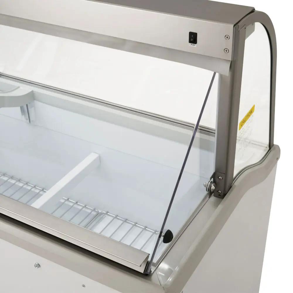 Turbo Air TIDC-91W-N: 89" Commercial Ice Cream Freezer - 16 Tub Capacity