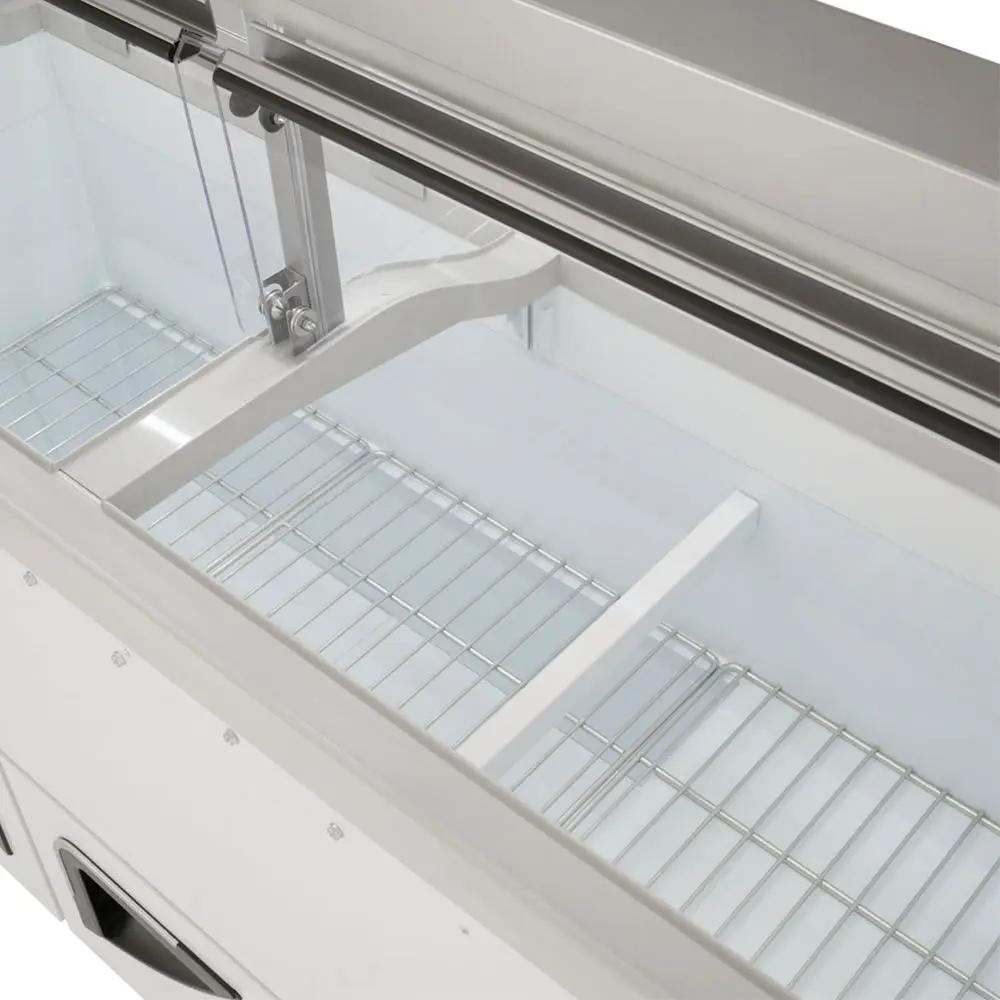 Turbo Air TIDC-91W-N: 89" Commercial Ice Cream Freezer - 16 Tub Capacity