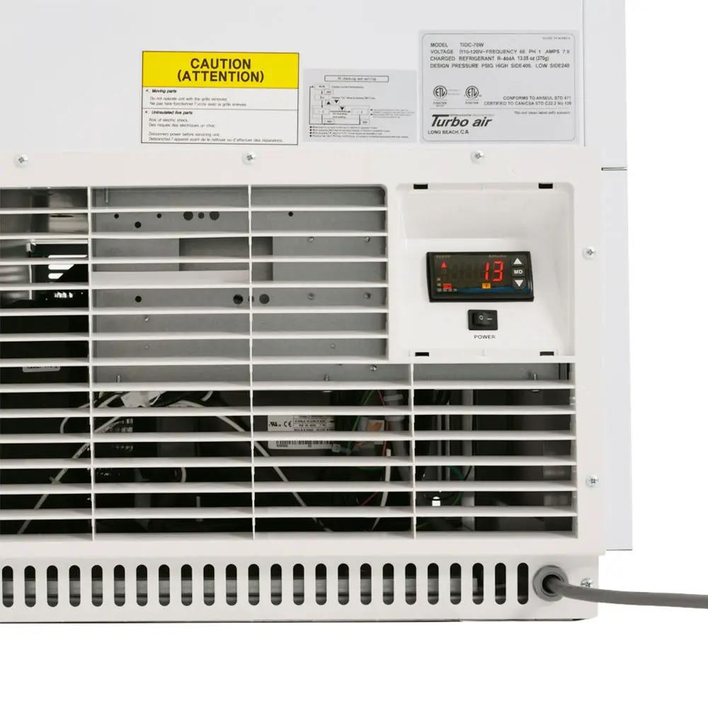 Turbo Air TIDC-91W-N: 89" Commercial Ice Cream Freezer - 16 Tub Capacity