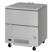 Turbo Air TMKC-34-2-SS-N6 Super Deluxe Milk Cooler - 512 Half-Pint Carton Capacity, Dual Access