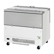 Turbo Air TMKC-49-2-WS-N6: 49" Super Deluxe Milk Cooler - Dual Access, 768 Half-Pint Capacity