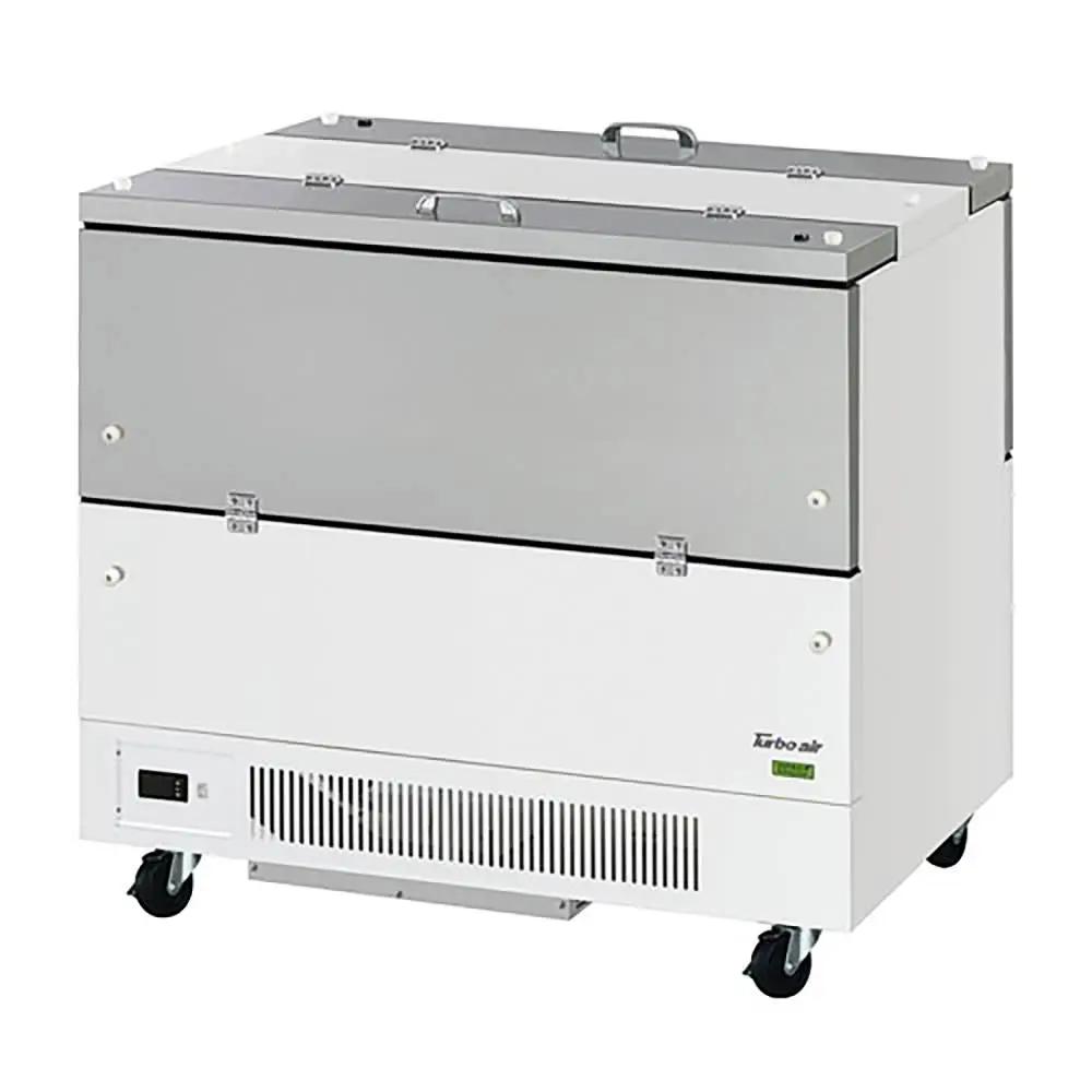 Turbo Air TMKC-49-2-WS-N6: 49" Super Deluxe Milk Cooler - Dual Access, 768 Half-Pint Capacity