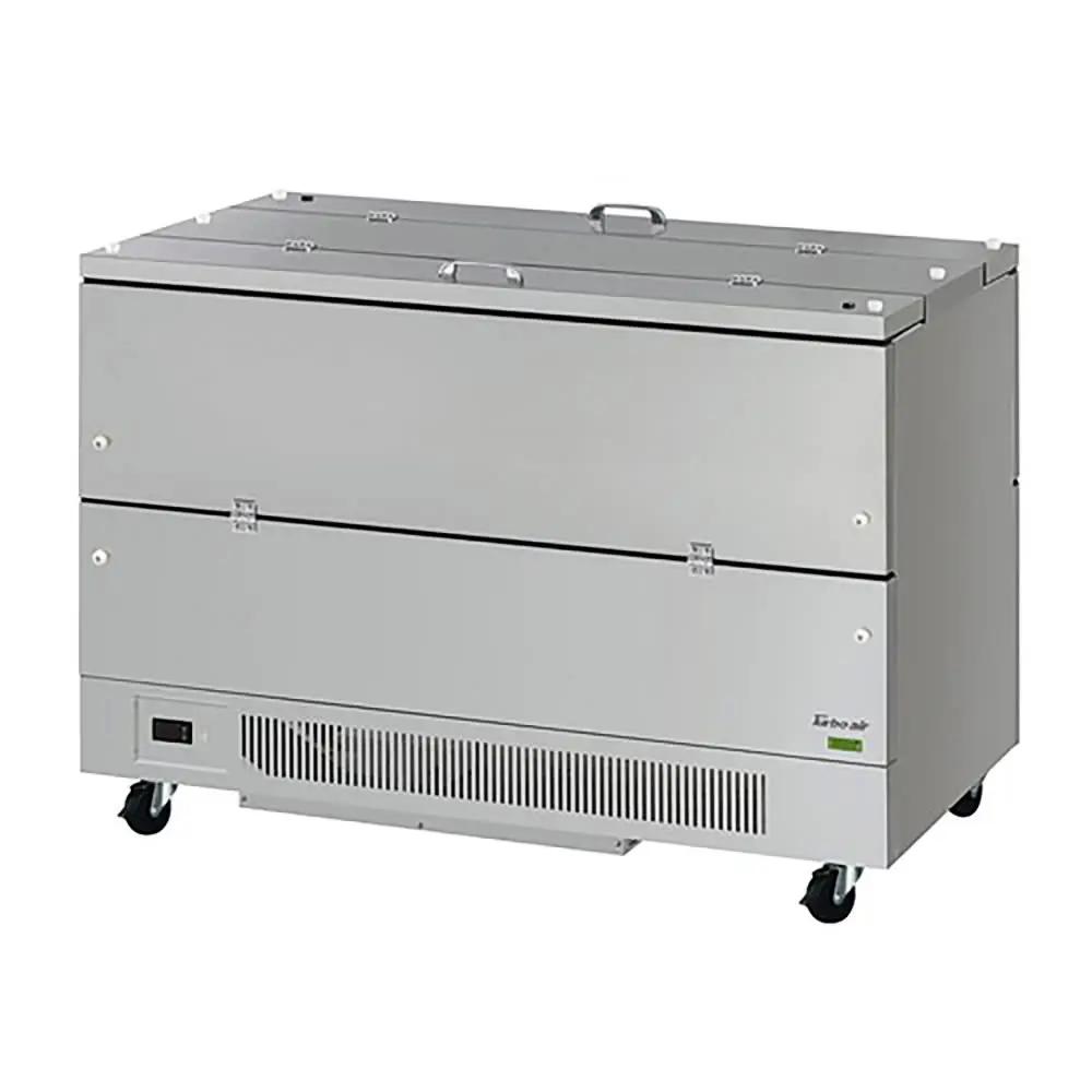 Turbo Air TMKC-58-2-SS-N6: 22 Cu. Ft. Super Deluxe Milk Cooler - Dual Access, 1024 Half-Pint Capacity