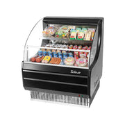 Turbo Air TOM-30LB-N: 28" Open Air Horizontal Cooler - 115v, 5.1 cu ft