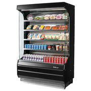 Turbo Air TOM-40-B-N 39" Vertical Open Display Refrigerator - 14.4 cu ft Capacity, Black