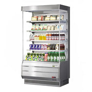Turbo Air TOM-40S-N: 39" Open Air Display Cooler for Impulse Sales