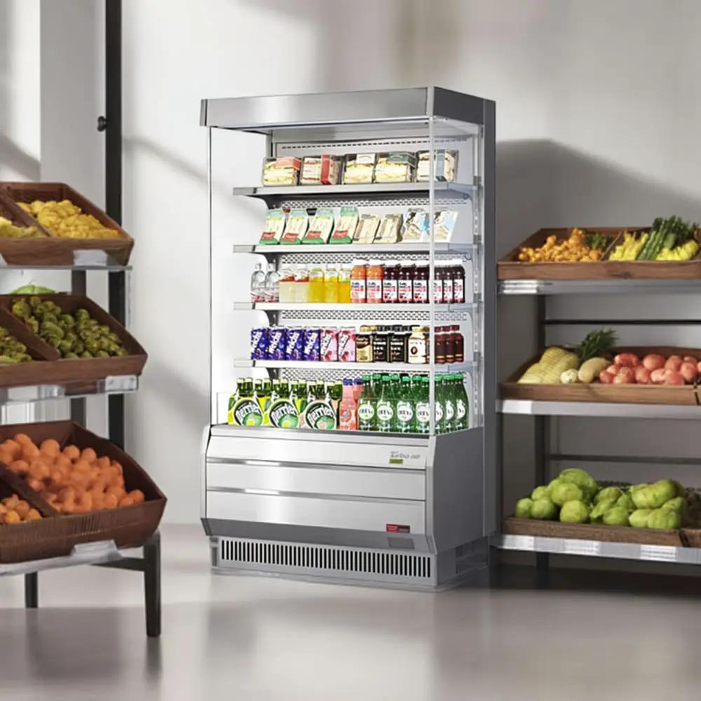 Turbo Air TOM-40S-N: 39" Open Air Display Cooler for Impulse Sales