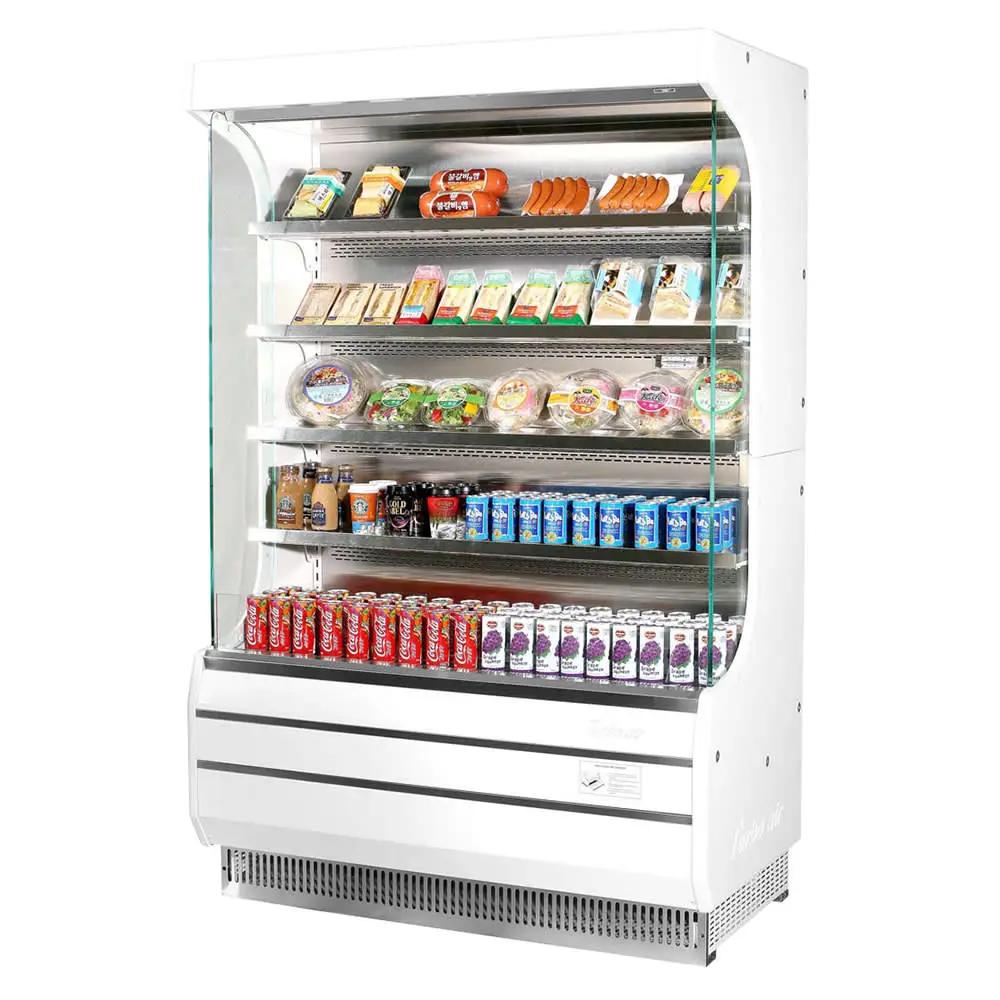 Turbo Air TOM-50W-N: 50" Vertical Open Air Display Cooler - 19 cu ft, 115V
