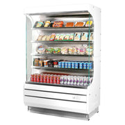 Turbo Air TOM-50W-N: 50" Vertical Open Air Display Cooler - 19 cu ft, 115V