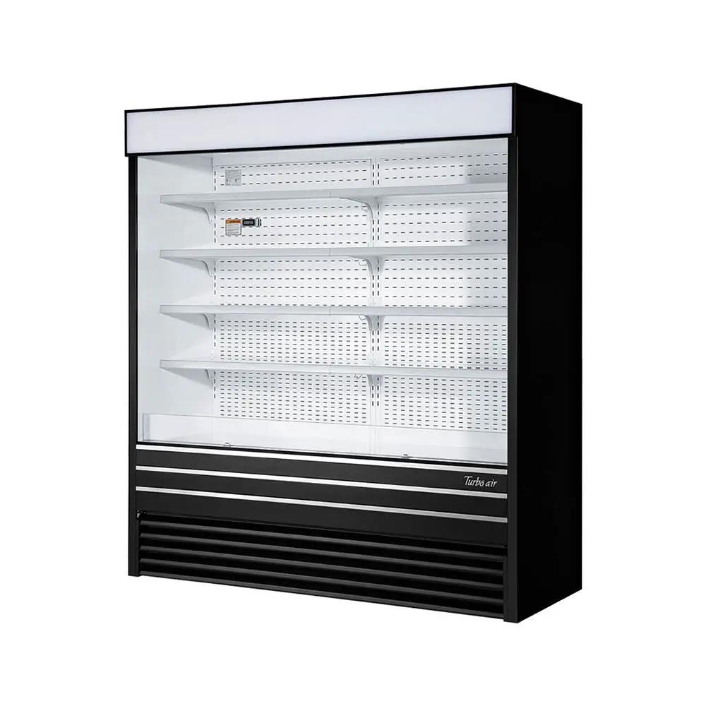 Turbo Air TOM-72EB-N 72" Vertical Open Air Display Cooler - 34.7 Cu. Ft. Capacity, 220v