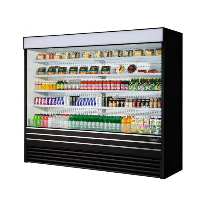 Turbo Air TOM-96EB-N 93" Vertical Open Air Curtain Merchandiser - 48.3 cu. ft., 220v