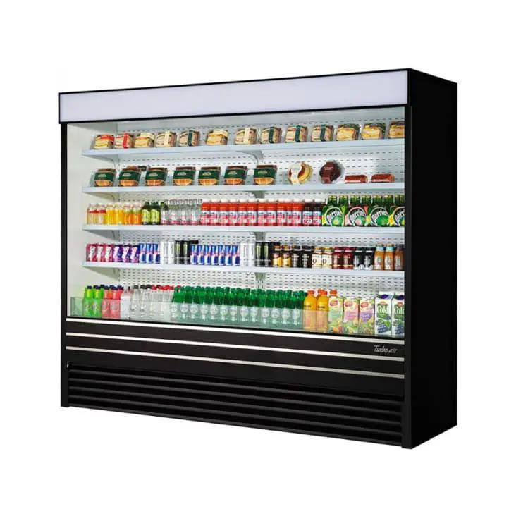 Turbo Air TOM-96EB-N 93" Vertical Open Air Curtain Merchandiser - 48.3 cu. ft., 220v