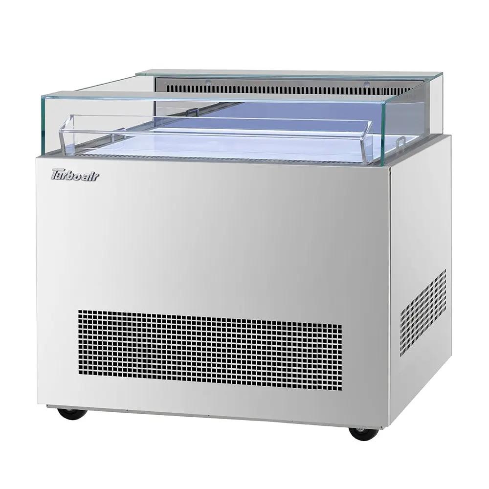 Turbo Air TOS-40NN-S: 40" Horizontal Open Air Cooler with Self-Cleaning Condenser