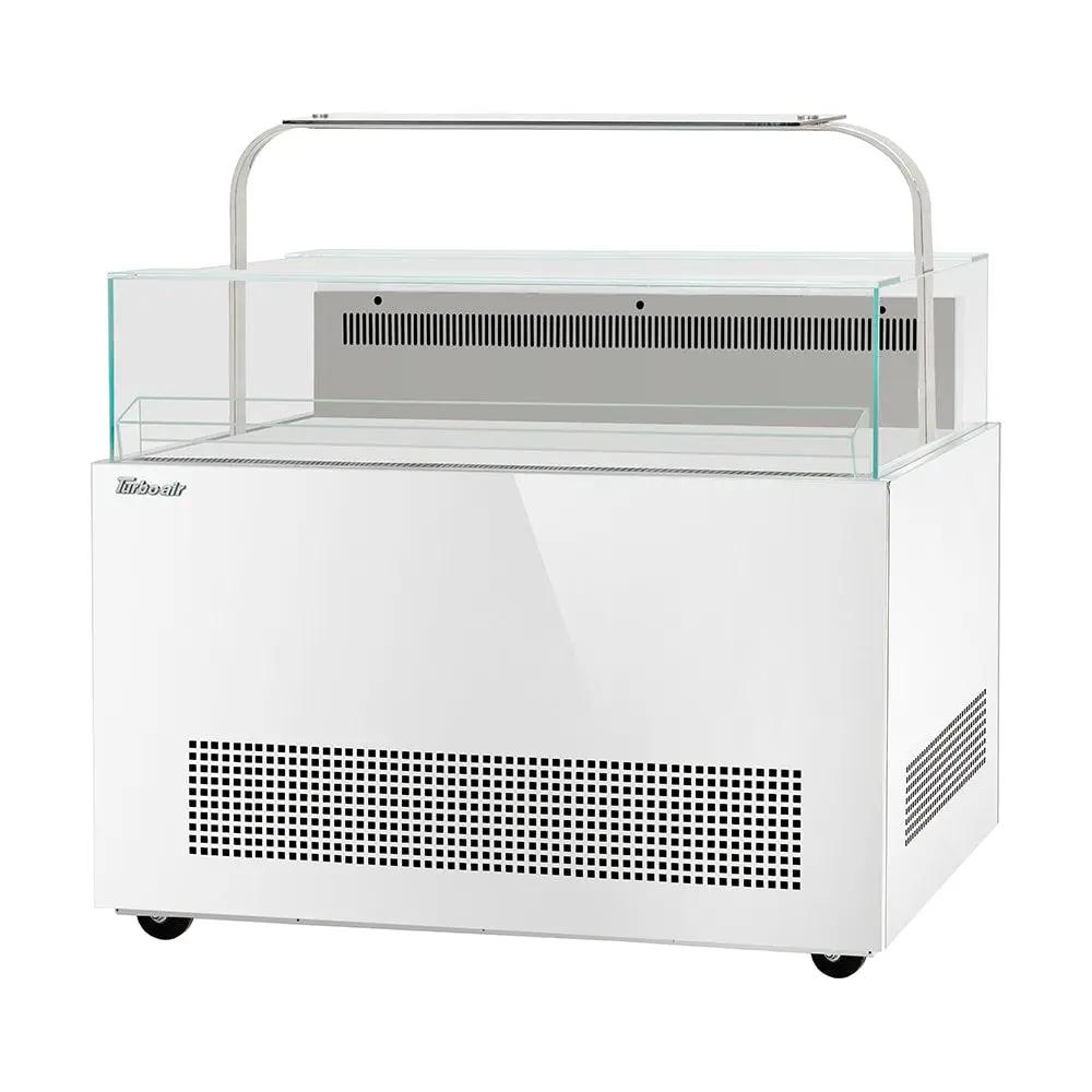 Turbo Air TOS-50NN-D-W 50" Horizontal Open Air Merchandiser - Ideal for Sandwiches & Cheese