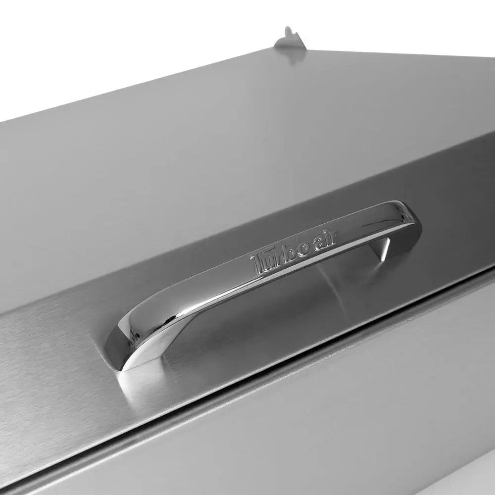 Turbo Air TPR-67SD-D4-N 67" Commercial Pizza Prep Refrigerator Table | Forced-Air Cooling | Stainless Steel