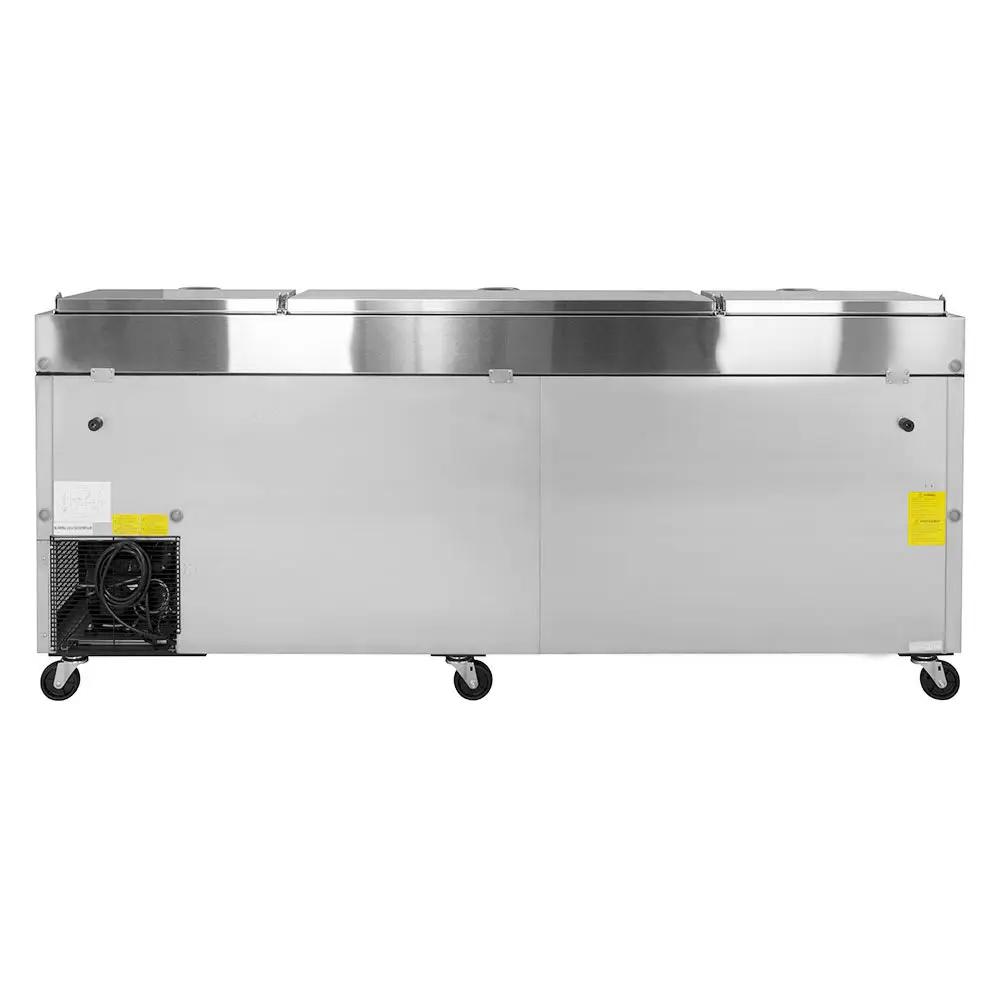 Turbo Air TPR-93SD-D6-N 93" Super Deluxe Refrigerated Pizza Prep Table | 6 Drawers, Stainless Steel, 115v
