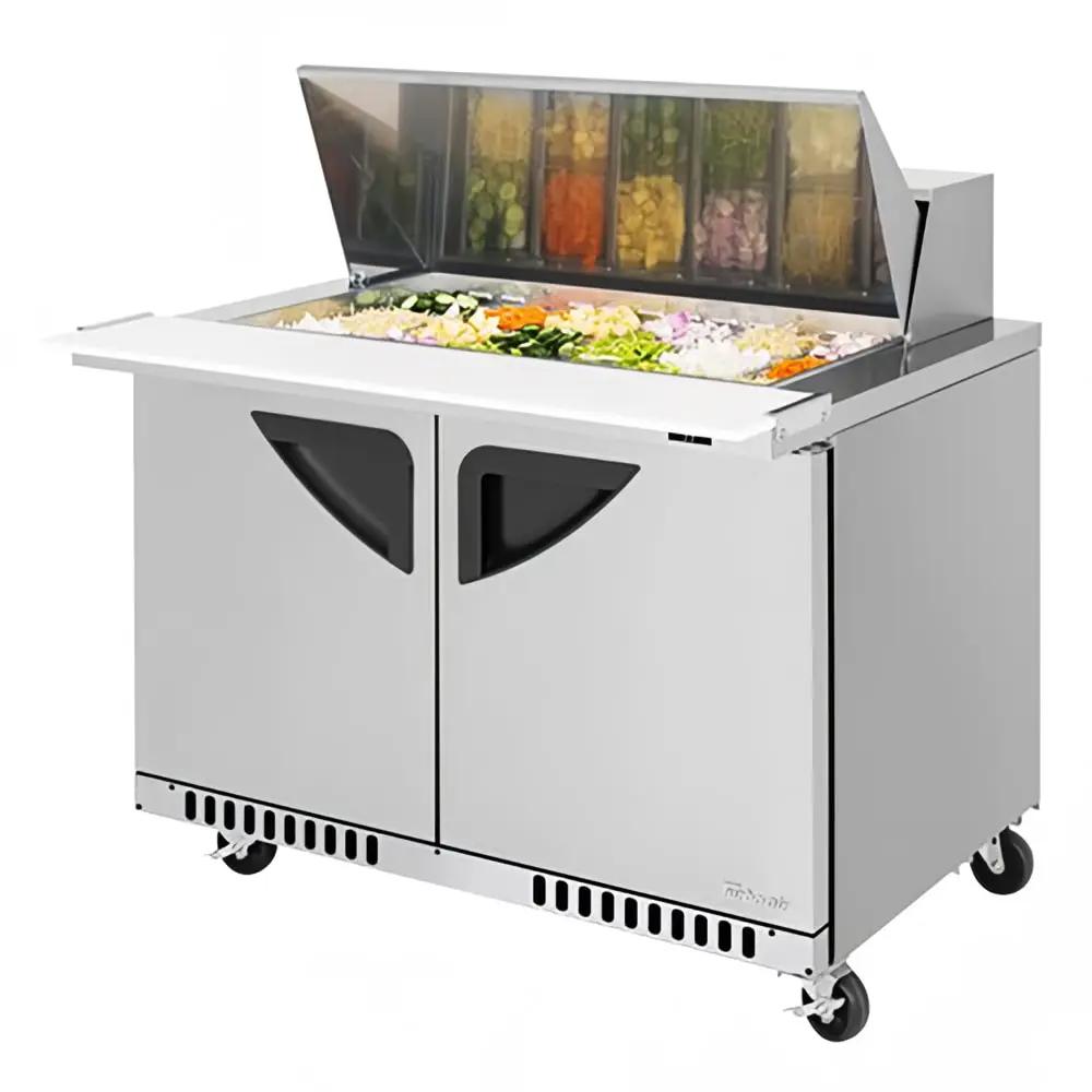 Turbo Air TST-48SD-18-FB-N 48" Mega Top Sandwich Prep Table - Refrigerated Base