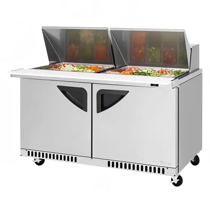 Turbo Air TST-60SD-24-FB-N 60 1/4" Mega Top Sandwich & Salad Prep Table with Refrigerated Base (115v)