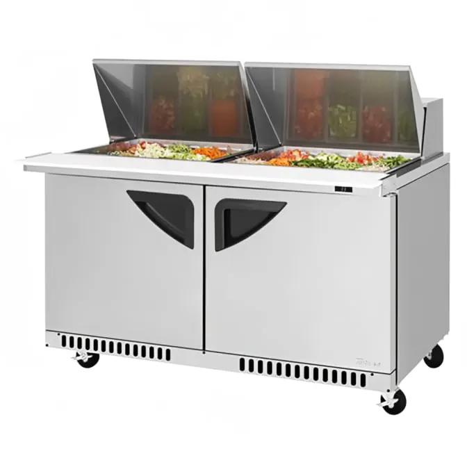 Turbo Air TST-60SD-24-FB-N 60 1/4" Mega Top Sandwich & Salad Prep Table with Refrigerated Base (115v)