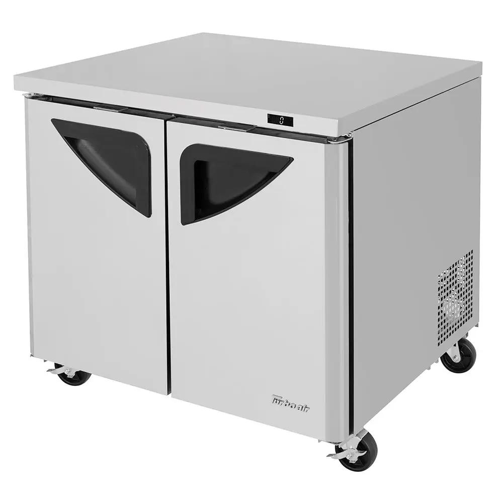 Turbo Air TUF-36SD-N: 36" Undercounter Freezer - 2 Sections, 2 Doors, 115V