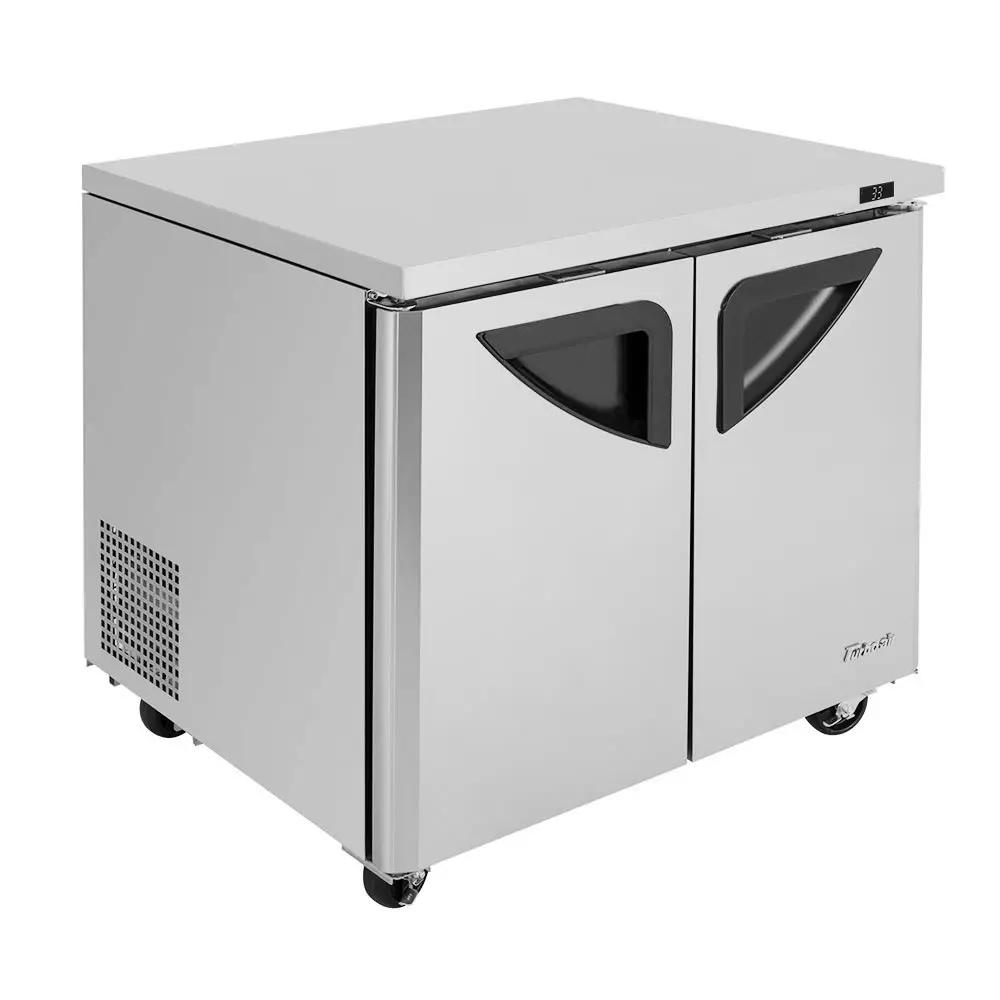 Turbo Air TUF-36SD-N: 36" Undercounter Freezer - 2 Sections, 2 Doors, 115V