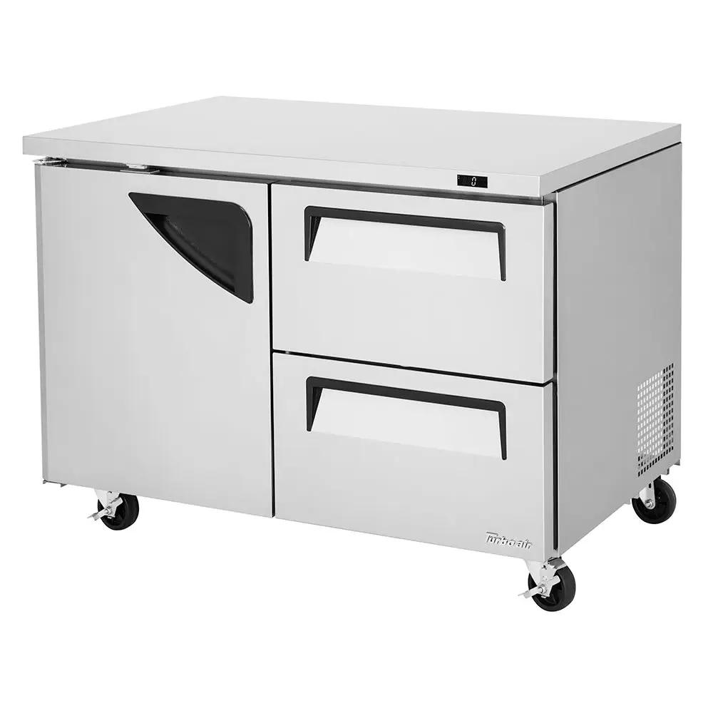 Turbo Air TUF-48SD-D2-N 48" 2-Section Undercounter Freezer | Stainless Steel, (2) Drawers