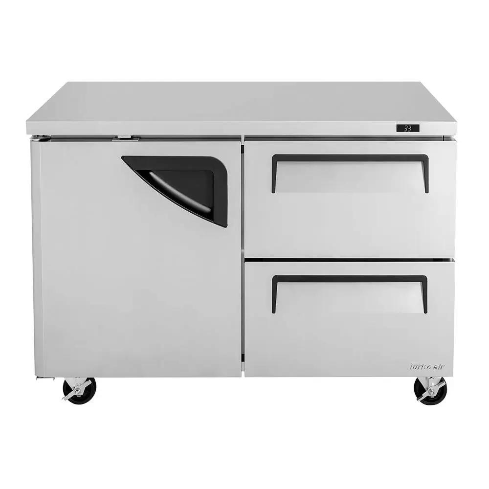 Turbo Air TUF-48SD-D2-N 48" 2-Section Undercounter Freezer | Stainless Steel, (2) Drawers