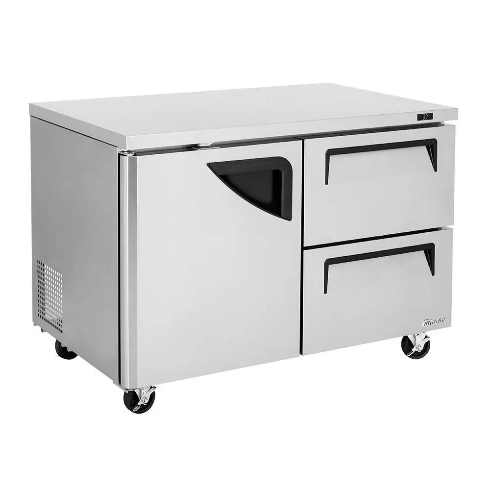 Turbo Air TUF-48SD-D2-N 48" 2-Section Undercounter Freezer | Stainless Steel, (2) Drawers