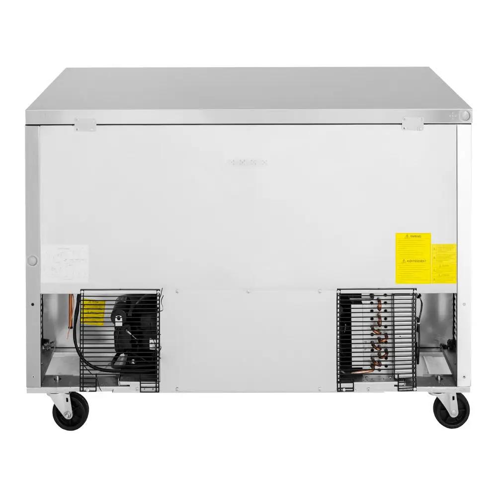 Turbo Air TUF-48SD-D2-N 48" 2-Section Undercounter Freezer | Stainless Steel, (2) Drawers